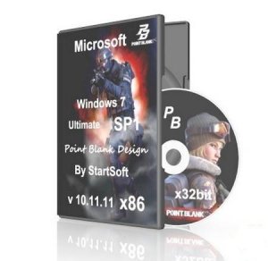 Windows 7 Ultimate SP1 Point Blank Design v 10.11.11 x86