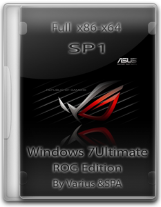 Windows 7 SP1 ROG Edition Ultimate Full & Lite (x86|x64) (2012) Русский