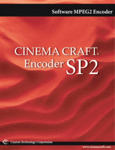Cinema Craft Encoder SP2 1.00.00.01 (2009) Английский+Русский