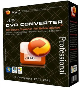 Any DVD Converter Pro 4.4.0 (2012) Русский присутствует