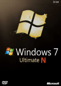 Microsoft Windows 7 Ultimate N SP1 with IE9 (en-US, ru-RU) x86 2012.07 (2012) Русский + Английский