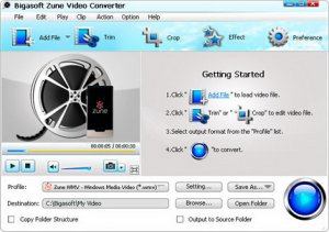 Bigasoft Zune Video Converter 3.7.2.4584 (2012) Русский присутствует