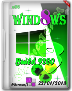 Windows 8 Build 9200 x86 (RU/EN/DE) 22/01/2013 © StaforceTEAM (2013) Английский, Немецкий, Русский