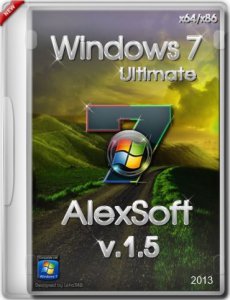 Windows 7 Ultimate SP1 by AlexSOFT v.1.5 (x86+x64) [2013] Русский