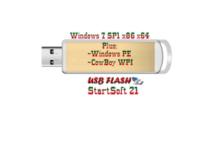 Windows 7 SP1 Plus WPI USB PE x86 x64 StartSoft 21 (2013) Русский