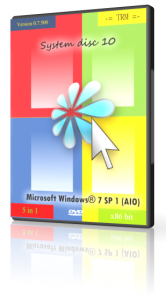 System disc 10 - Microsoft Windows® 7 Service Pack 1 v.0.07.500 (от 29.07.2013) (x86) Activated (AIO) 5in1 (2013) Русский