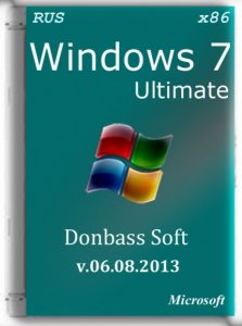 Windows 7 Ultimate SP1 by DonbassSoft v.6.8.13 (x86) [2013] Русский