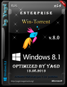 Windows 8.1 Enterprise Optimized by Yagd v.8.0 (x64) [13.08.2013] Русский