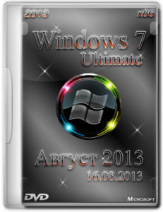 Windows 7 Ultimate SP1 by Loginvovchyk с программами (Август) (32bit) (16.08.2013)