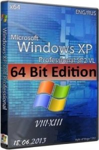 Microsoft Windows XP Professional x64 Edition SP2 VL RU SATA AHCI VIII-XIII by Lopatkin (2013) Русский + Английский