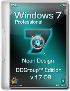 Windows 7 Pro SP1 Neon Design v.17.08 by DDGroup™ (64bit) (2013) Русский