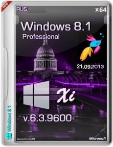 Microsoft Windows 8.1 Pro 6.3.9600 х64 RU Lite "Xi" by Lopatkin (2013) Русский