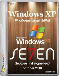 Windows Xp Professional SP3 x86 Se7en Super Integrated october 2013 by Modified ENG + Mul
