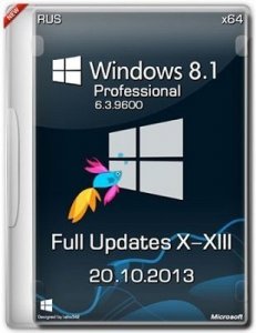 Microsoft Windows 8.1 Pro 6.3.9600 х64 RU Full Updates X-XIII by Lopatkin (2013) Русский