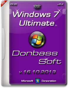 Windows 7 Ultimate SP1 Donbass Soft 16.10.2013 (x64) [2013] Русский