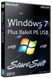 Windows 7 SP1 x86/x64 Plus XaleX PE USB StartSoft v48/v49 (2013) Русский