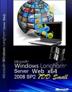 Microsoft Windows Server Web 2008 SP2 x64 RU 7DD Small by Lopatkin (2013) Русский