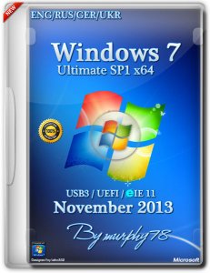 Windows 7 Ultimate SP1 x64 USB3/UEFI/IE11 Nov2013 (ENG/RUS/GER/UKR)