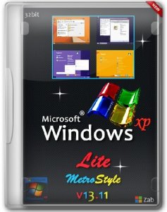 Windows XP SP3 Lite MetroStyle v13.11 (2013) Русский