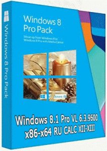 Microsoft Windows 8.1 Pro VL 6.3.9600 х86-х64 RU CALC-M XII-XIII by Lopatkin (2013) Русский