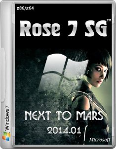 Windows 7 Rose 7 SG™ v.01 Next to Mars (x86/x64) (2014) [Eng/Ru]