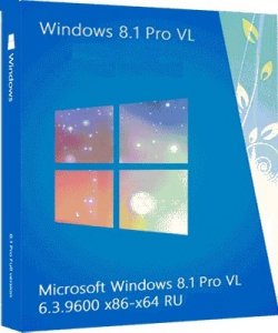 Microsoft Windows 8.1 Pro VL 6.3.9600 х86-x64 RU SM 4x1 by Lopatkin (2014) Русский