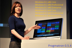 Windows 8.1 Core/Professional/Enterprise 6.3 9600 MSDN v.0.5.4 PROGMATRON (x86/x64) (2014) Русский