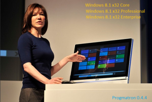 Windows 8.1 Core/Professional/Enterprise 6.3 9600 MSDN v.0.4.4 PROGMATRON (x86) (2014) Русский