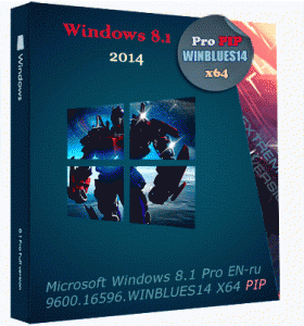 Microsoft Windows 8.1 Pro 9600.16596.WINBLUES14 X64 EN-RU PIP by Lopatkin (2014) Русский