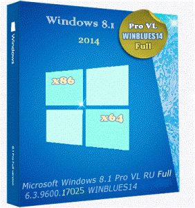 Microsoft Windows 8.1 Pro VL 6.3.9600.17025.WINBLUES14 x86-X64 RU Full by Lopatkin (2014) Русский