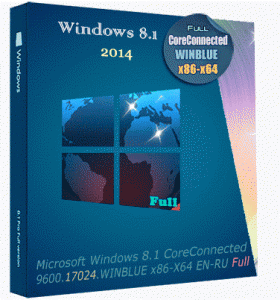 Microsoft Windows 8.1 CoreConnected 6.3.9600.17024.WINBLUE x86-X64 EN-RU Full by Lopatkin (2014) Русский + Английский