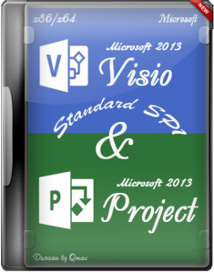 Оригинальные Microsoft Visio 2013 & Project 2013 Standard SP1 х86/х64 Volume Russian DVD 15.0.4569.1506 - MSVLSC (Rus) (2014)