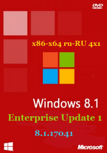 Microsoft Windows 8.1.17041 Enterprise Update 1 х86-x64 ru-RU 4x1 by Lopatkin (2014) Русский