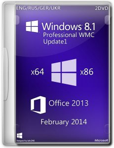 Windows 8.1 Pro WMC U1 x64 Office 2013 DaRT 8.1 Feb2014 (ENG/RUS/GER/UKR) (6.3, 9600) (x64) [25.02.2014] [Multi + RUS]