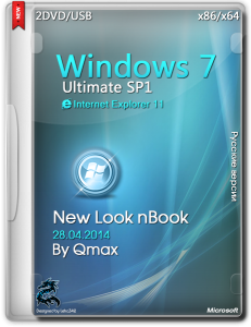 Windows 7 SP1 Ultimate New Look nBook By Qmax® (x86/x64) (2014) [Rus]