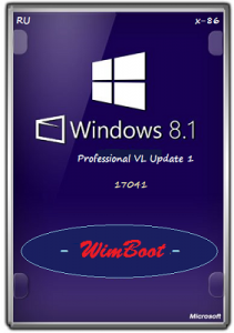 Microsoft Windows 8.1.17041 Pro VL Update 1 x86 RU WIMBoot by Lopatkin (2014) Русский