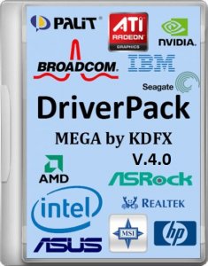 Сборник драйверов - DriverPack Mega by KDFX v.4.0 (2014) Русский