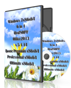 Windows 7 x86x64 6 in 1 UralSOFT & Office2013 v.5.1.14 (2014) Русский