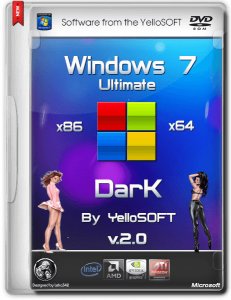 Windows 7 Ultimate SP1 [Dark 2.0] by YelloSOFT (x86/x64)(2014) [Ru]