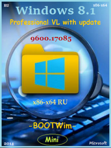 Microsoft Windows 8.1 Pro VL 17085 x86-x64 RU Mini by Lopatkin (2014) Русский