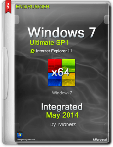 Windows 7 Ultimate SP1 Integrated May 2014 By Maherzx (x64) (2014) [ENG/RUS/GER]