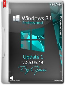 Windows 8.1 Pro Update 1 v.25.05.14 by Gemini (x86-x64) (2014) [Rus]