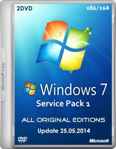 Windows 7 with SP1 All Original Editions by Soul 2DVD Update (x86-64) (25.05.2014) [RUS]