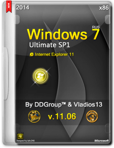 Windows 7 SP1 Ultimate x86 DDGroup™ & vladios13 [v.11.06] [RU]