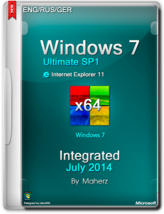 Windows 7 Ultimate SP1 Integrated July 2014 By Maherz (x64) (2014) [Rus]