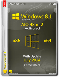 Windows 8.1 AIO 48in2 With Update July 2014 by murphy78 (x86-x64) (2014) [ENG/RUS/GER]