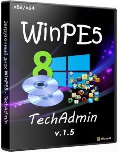 Загрузочный диск WinPE5 - TechAdmin KopBuH91® 1.5 (x86/x64) (2014) [RUS]