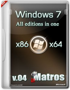 Windows 7M all edition in one disk plus WPI from Matros 04 (32bit+64bit) (2014) [RUS]
