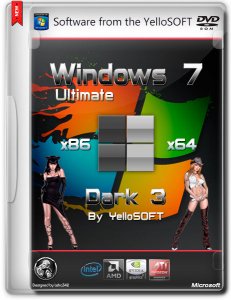 Windows 7 Ultimate SP1 Dark 3.0 by YelloSOFT (x86-x64) (2014) [Rus]