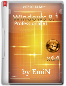 Windows 8.1 Professional VL with update Mini by EmiN (x64) (2014) [Rus]